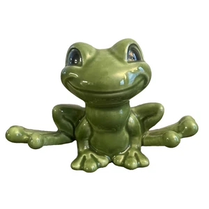 Estatuilla de porcelana de rana verde GOEBEL de colección Alemania Occidental 35516 56 rara - Imagen 1 de 13