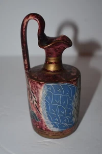 GRIECHISCHER MINI KRUG - KERAMIK BEMALTE GÖTTIN MIT FLÜGELN UND FISCHEN - HANDGEFERTIGTE HELLAS - Bild 1 von 5