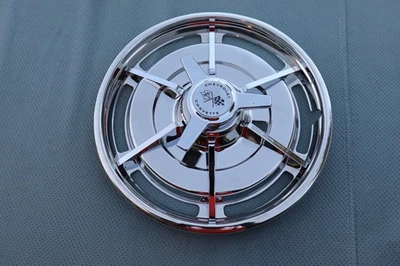 1963 Corvette Hubcap split window 3830638 Polished Original  restored  63 only 1 - Image 1 of 2