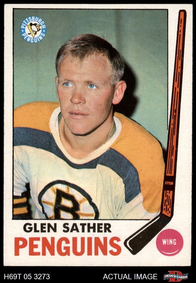 1969 Topps #116 Glen Sather Penguins 6 - EX/MT - Image 1 of 1