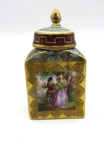 ANTIKER ROYAL VIENNA PORZELLAN DUFTFLAKON (BIENENSTOCKPUNZE) - Bild 1 von 5