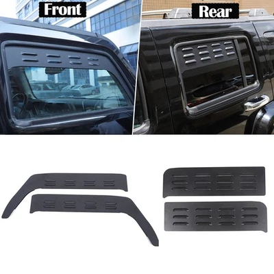 Alloy Side Window Glass Louvers Vent Panel Trims Cover For Hummer H3 2003-2009 - Image 1 of 4