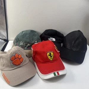 Hat Cap Lot Of 5 Mixed Puma Tigers Ferrari North Face Us Open Mixed Sizes - Picture 1 of 17
