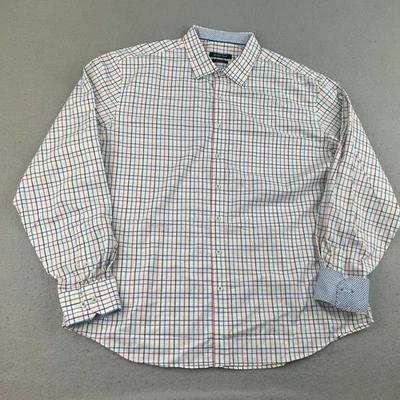 Bugatchi Shirt Mens 2XL Multicolor Plaid Classic Fit Long Sleeves Button Up - Image 1 of 4