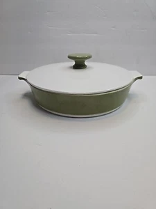 Corning Ware Baking Dish Avocado Green 8 1/2 Inch Lid Casserole USA P-708 1/2B - Picture 1 of 17