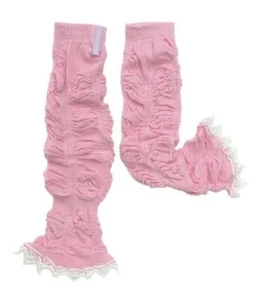 Huggalugs Beinrüschen Vintage Spitze Baby/Kleinkind Bein- und Armstulpen, rosa - Bild 1 von 2