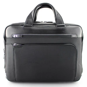 TUMI 'Arrive' Black Nylon Sawyer Briefcase - 255002D2 - Picture 1 of 8