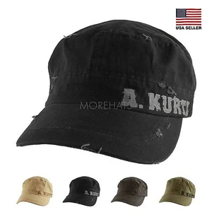 Authentische A Kurtz Vintage Militär Armee Baumwolle Baseball Kappe Mütze Damen Herren Unisex - Bild 1 von 7