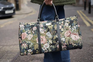 Signare Tapisstry Blumenmuster Pfingstrose große Seesack Nachttaschen Weekender - Bild 1 von 6