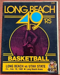 2/19/82 Utah State @ Long Bech State NCAA programa de baloncesto - Imagen 1 de 1