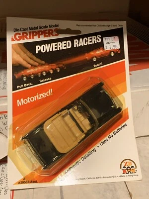 Zee 57 1957 Chevy 1/48 Scale Black Convertible Toy Car Pullback 1981 - Image 1 of 2