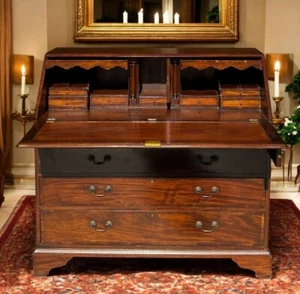 20th Century Edwardian Slant-Front Desk--Shipping Available - Picture 1 of 11