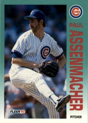 1992 Fleer MLB Paul Assenmacher #375 - Image 1 of 2