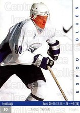 2001-02 Finnish Cardset #193 Filip Turek