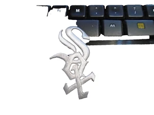   Chicago White Sox Iron On Embroidered Patch 2 5/8 in Tall   - Picture 1 of 2