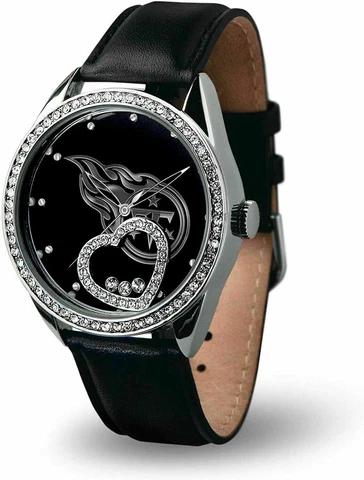 NEW TENNESSEE TITANS WOMEN'S BEAT WATCH FLOATING HEART CRYSTALS LICENSED Cover