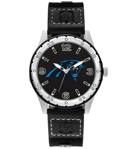 Men's Carolina Panthers NFL Football Team Player Series Sparo Black Wrist Watch Cover