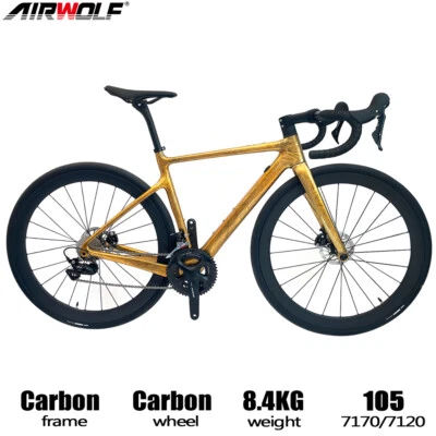 Airwolf Carbon Gravel Bike Rennrad Fahrrad OFF-ROAD Shimano 105 48-58cm - Bild 1 von 4