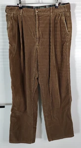 Vintage Polo Country Ralph Lauren Corduroy Brown Pants Size 33x31 Made in USA - Picture 1 of 8