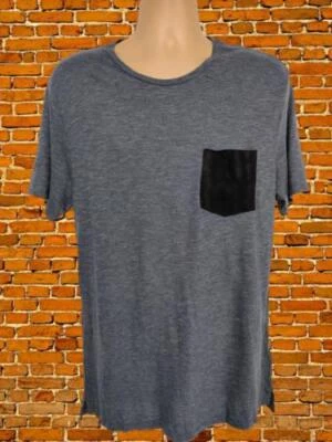 CAMISETA INFORMAL PARA HOMBRE ALLSAINTS LEONSTED TRIPULACIÓN TALLA M MEDIANA AZUL MARINO MANGA CORTA Foto 1 de 4