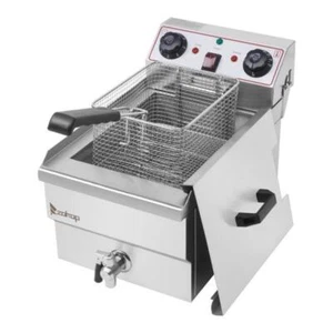 1700W Single Tank Deep Fryer 12.5QT/11.8L Stainless Steel Kitchen Fry Basket US - Picture 1 of 24