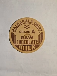 Haleakala Dairy MAUI, HAWAII  CHOCOLATE MILK CAP VINTAGE  - Picture 1 of 2