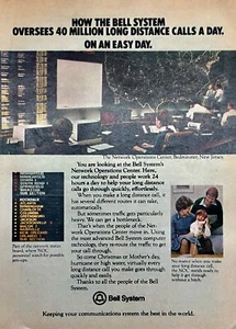 Vintage 1979 Mag Print Advertisement BELL SYSTEM Telephone/Long Distance - Picture 1 of 1