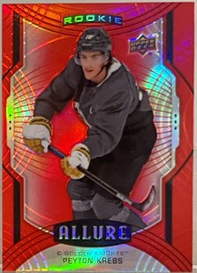 2020 UD Allure #142 Peyton Krebs Rookie SP Red Rainbow Vegas Golden Knights