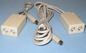 LOT (2) Apple 590-0565-A LocalTalk AppleTalk Connector Adapter Box Set + Cable - Picture 1 of 7