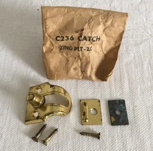 Vintage Elbow Sliding Cabinet Door Drawer Catch C236 Boat / RV Trailer Unique - Picture 1 of 10
