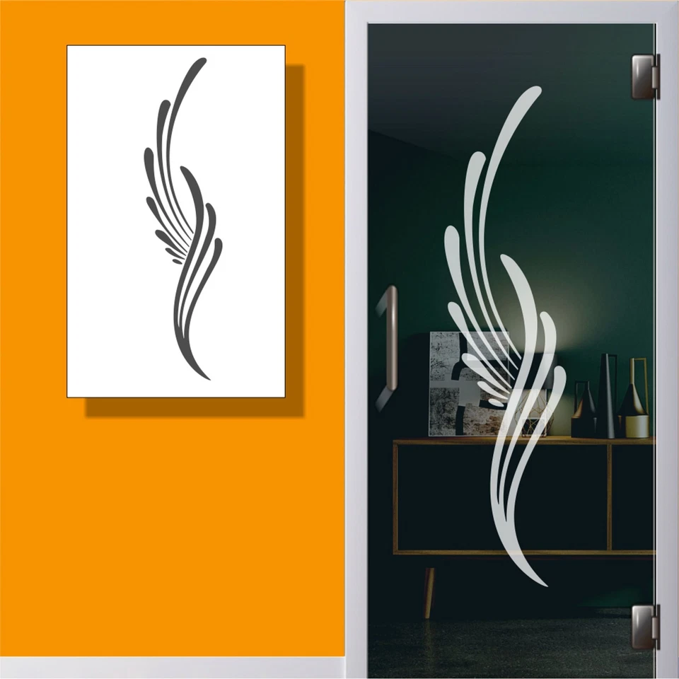 Aufkleber für Glastür Klebefolie Glas selbstklebend Glassticker Milchglasfolie - Bild 1 von 4