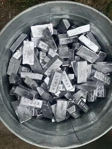 50 pounds clean fluxed soft lead  1 lb ingots casting bullets sinkers jig heads - Picture 1 of 1