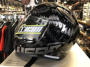 ICON AIRFORM LYCAN BLACK HELMET MEDIUM - Picture 1 of 7