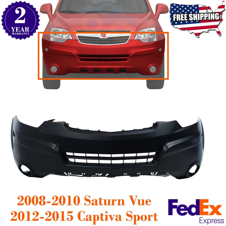 Capa de para-choque dianteira preparada para 2008-2010 Saturn Vue / 12-15 Captiva Sport - Imagem 1 de 4
