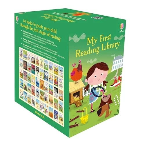 MY FIRST READING LIBRARY by Usborne NEW Paperback_BoxSet Foto 1 de 1