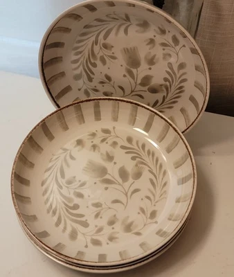 Four (4) Better Homes & Garden  Melamine  8.6" x 1.6" Dinner Bowl Set  GREY - Image 1 of 4