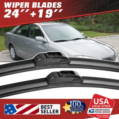 2Pcs All Season OEM Windshield Wiper Blades 24" & 19" For 2008-2011 Lincoln MKZ Foto 1 de 4
