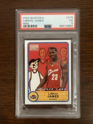 2003 Lebron James Bazooka Mini RC PSA 5  - Image 1 of 2