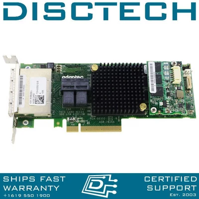 Adaptec 2280900-R Series 7 / 0KT1V 24 Port 6Gbps SAS / SATA PCIe RAID Adapter - Image 1 of 4