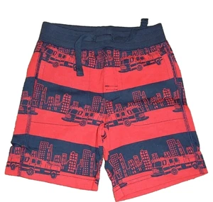 9P NWT 2T BABY GAP Red/Navy FIRETRUCK Playtime Favorites Knit Pull On Shorts - Picture 1 of 2