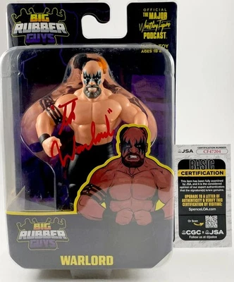 The Warlord Signed TMWFP Big Rubber Guys Figure Autograph WWE WWF JSA COA - Image 1 of 4