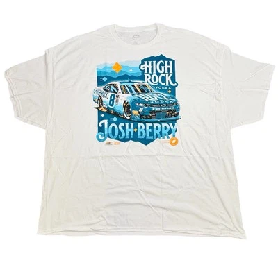 Camiseta Josh Berry 5XL Blanca JRM NASCAR High Rock Vodka #8 Chevrolet Algodón Foto 1 de 4