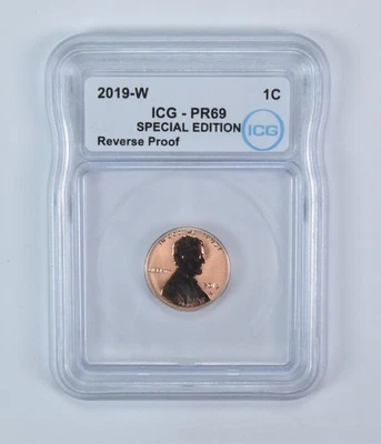 2019-W Lincoln Shield Cent Special Edition Reverse Proof PR69 ICG *4579 - Image 1 of 4