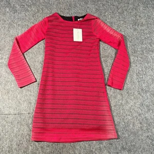 KC Parker by Hartstrings Mädchen Strickkleid Gr. Medium rot schwarz Reißverschluss hinten Frühling - Bild 1 von 6