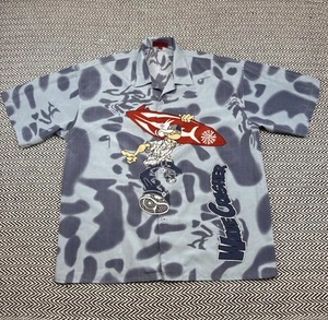 Camisa De Colección Super Cool Para Hombres XL 'Wave Crasher' Abotonada Manga Corta - Imagen 1 de 7
