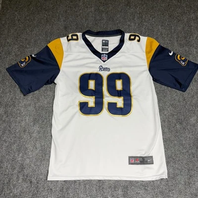 Aaron Donald Los Angeles Rams NFL Nike Jersey Number 99 White Blue Gold Small - Image 1 of 4