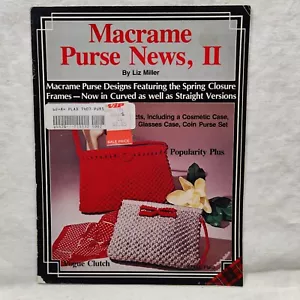 Rare Vtg 1979 MACRAME PURSE NEWS Vol 2 CLUTCH PURSE PROJECTS Plaid Book # 7407 - Picture 1 of 24