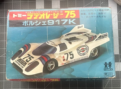 Vintage Tomy Porsche 917K Radio Contol 2 Channel Remote Control Car MIB - Image 1 of 4