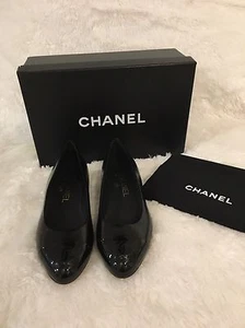 Chanel zerknittertes Kalbsleder mit Lackkappe - Bild 1 von 3