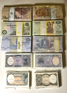Egipto 500 piezas 1 libra 50 25 10 5 piastras 1999 - 2021 P-71 P-70 P-57 P-189 P-188 - Imagen 1 de 5